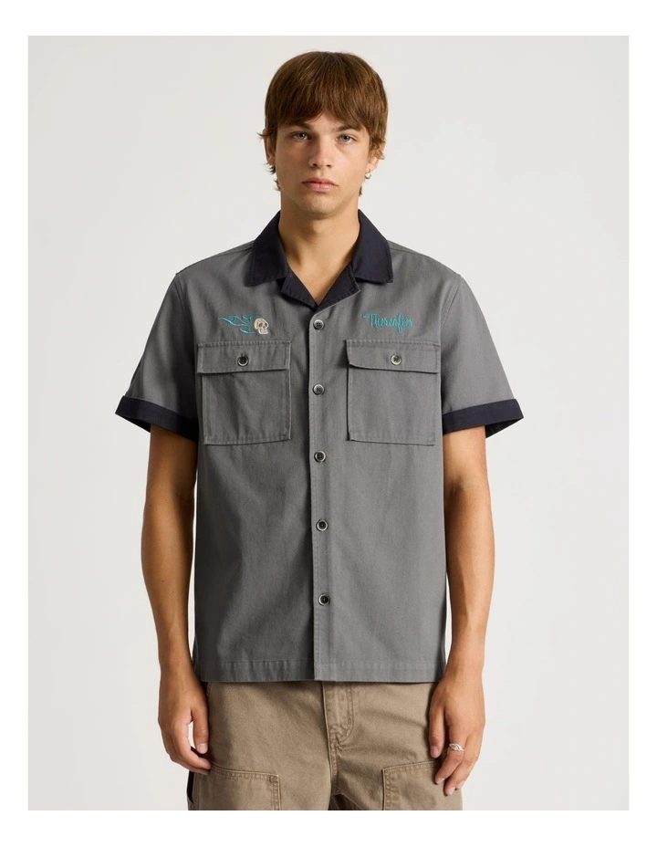 Garage Short Sleeve Shirt Charcoal image 1