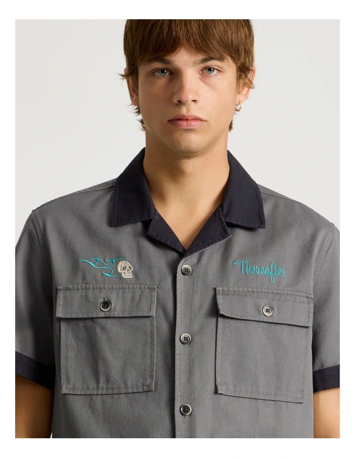 Garage Short Sleeve Shirt Charcoal image 2