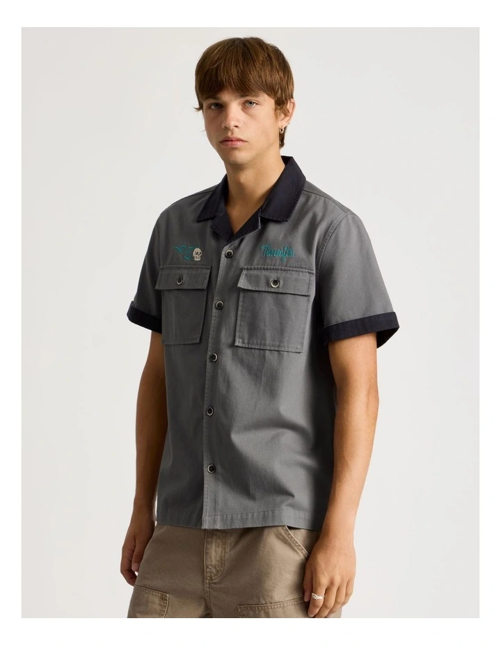 Garage Short Sleeve Shirt Charcoal image 5