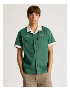 Garage Short Sleeve Shirt in Green