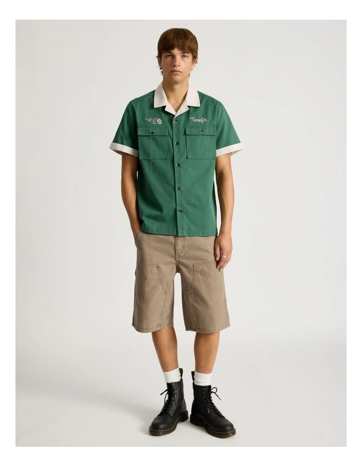 Garage Short Sleeve Shirt in Green image 3