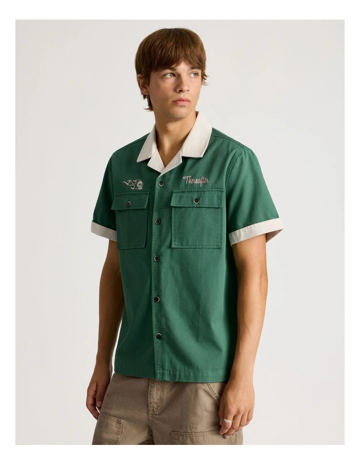 Garage Short Sleeve Shirt in Green image 4