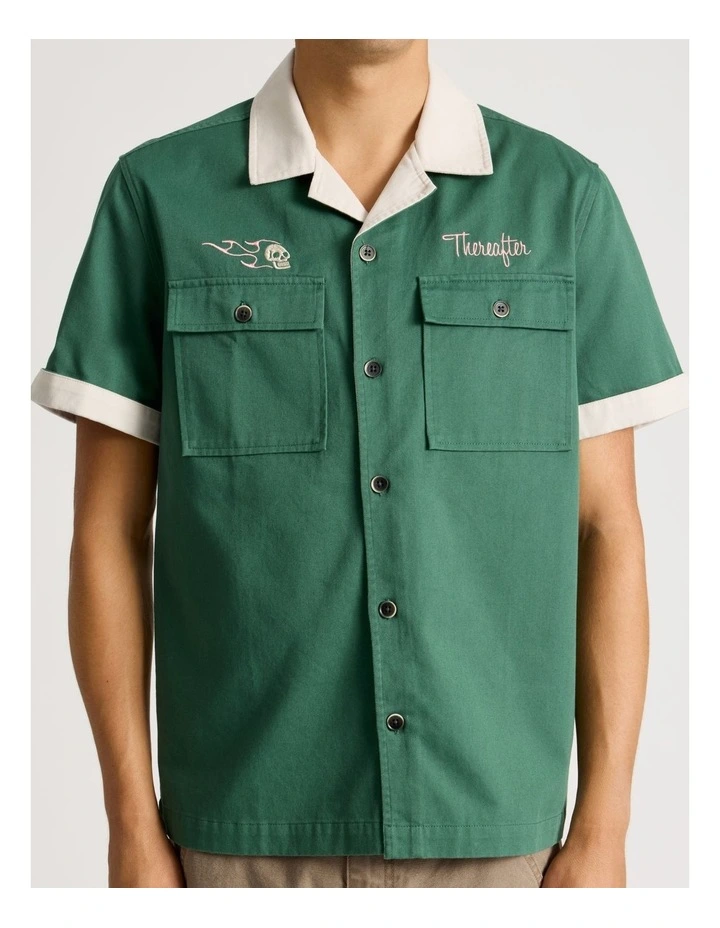 Garage Short Sleeve Shirt in Green image 5