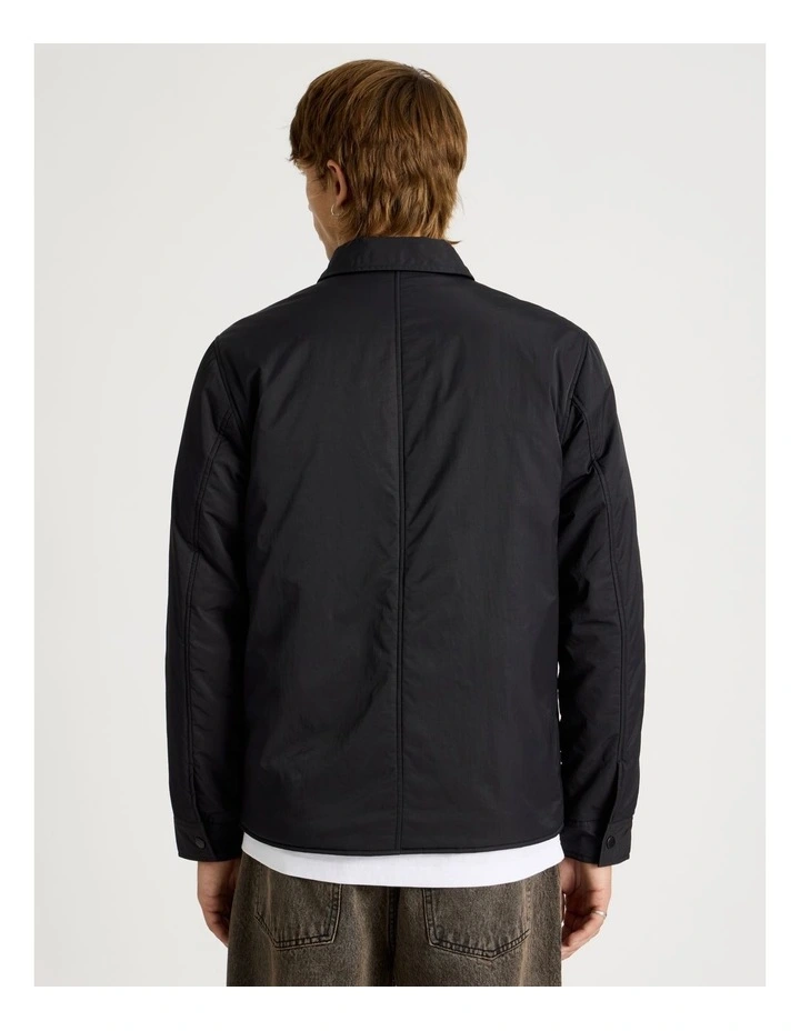 Satin Finish Long Sleeve Shirt Black image 5