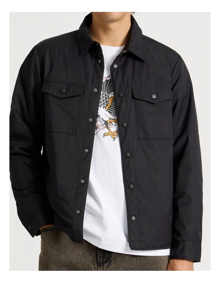 Satin Finish Long Sleeve Shirt Black image 6