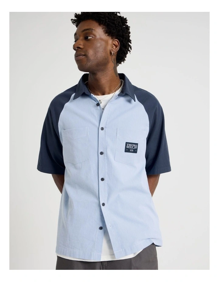Boxy Garage Short Sleeve Shirt in Light Blue image 3