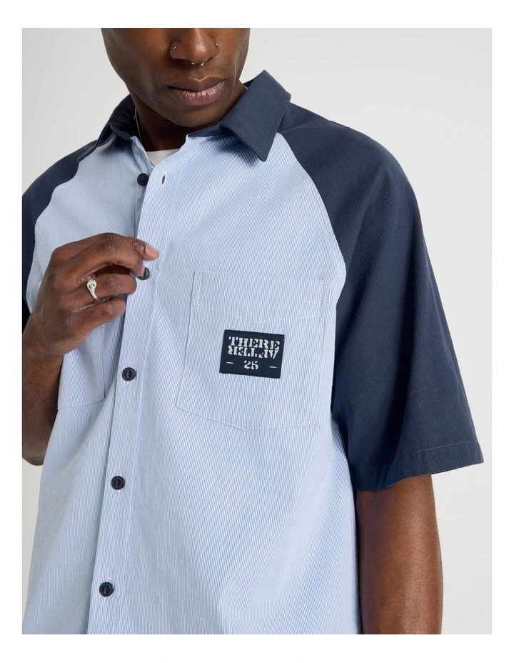 Boxy Garage Short Sleeve Shirt in Light Blue image 4