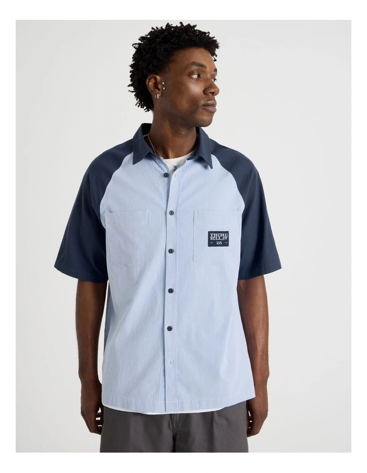 Boxy Garage Short Sleeve Shirt in Light Blue image 5
