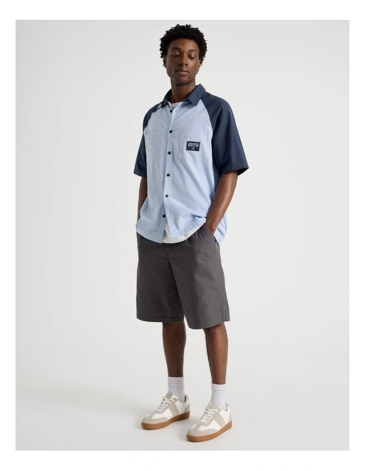 Boxy Garage Short Sleeve Shirt in Light Blue image 7