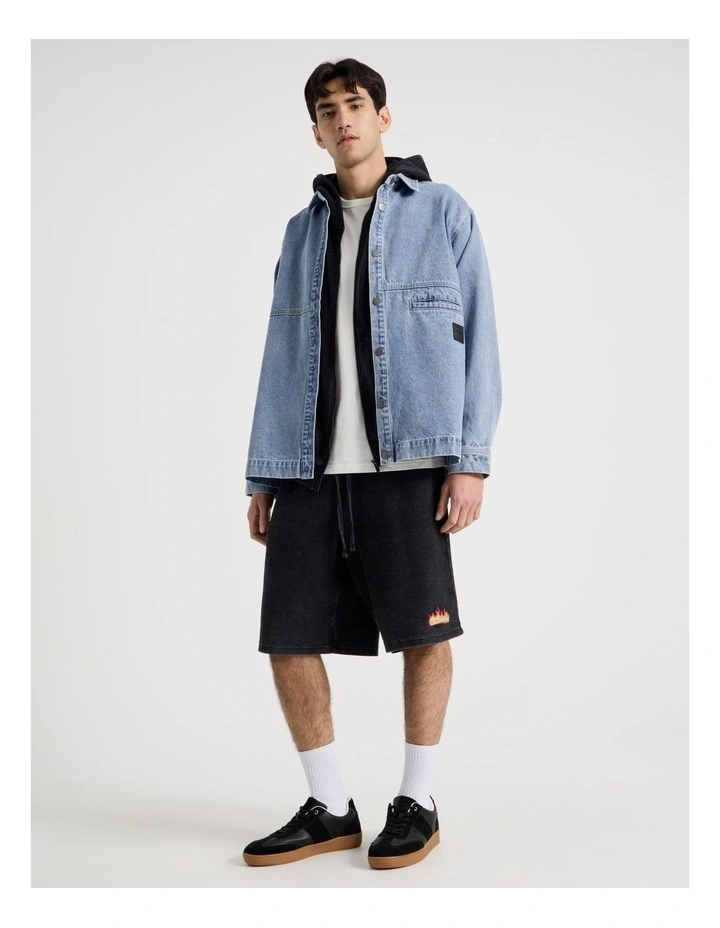 Oversized Denim Overshirt in Denim image 2