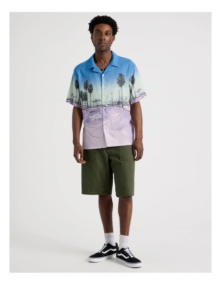Relaxed Short Sleeve Shirt in Skate Bowl Print image 3