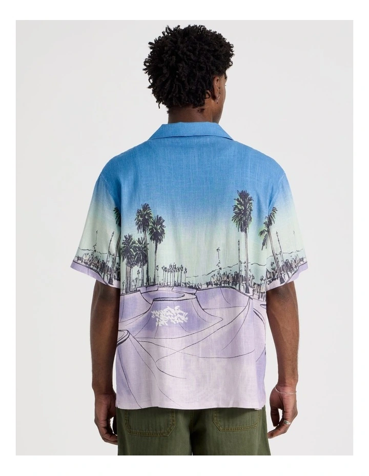 Relaxed Short Sleeve Shirt in Skate Bowl Print image 6