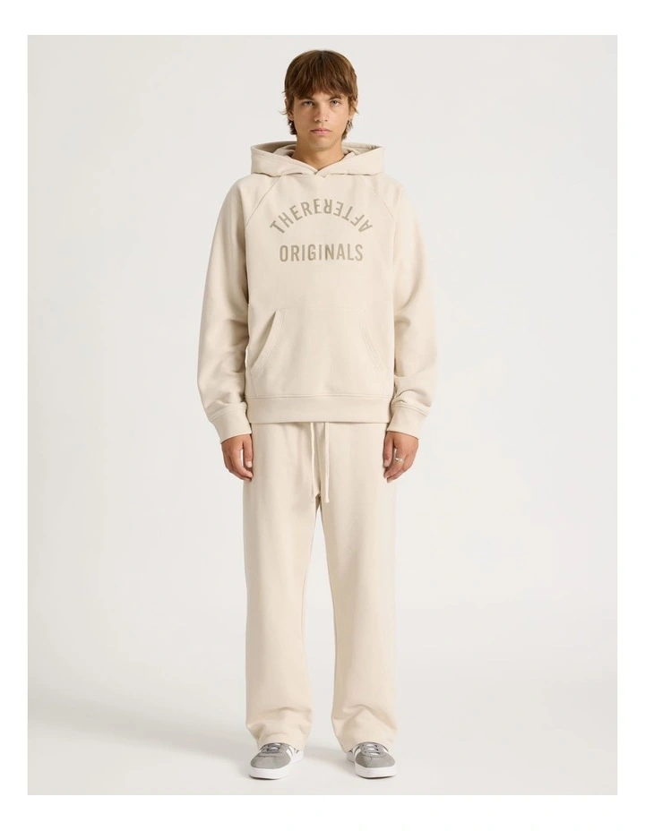 Core Terry Hooded Pullover Sweater in Stone image 2