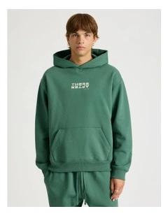 Core Logo Hooded Sweater in Forest