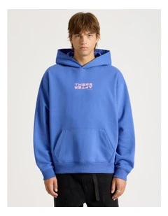 Core Logo Hooded Sweater in Cobalt