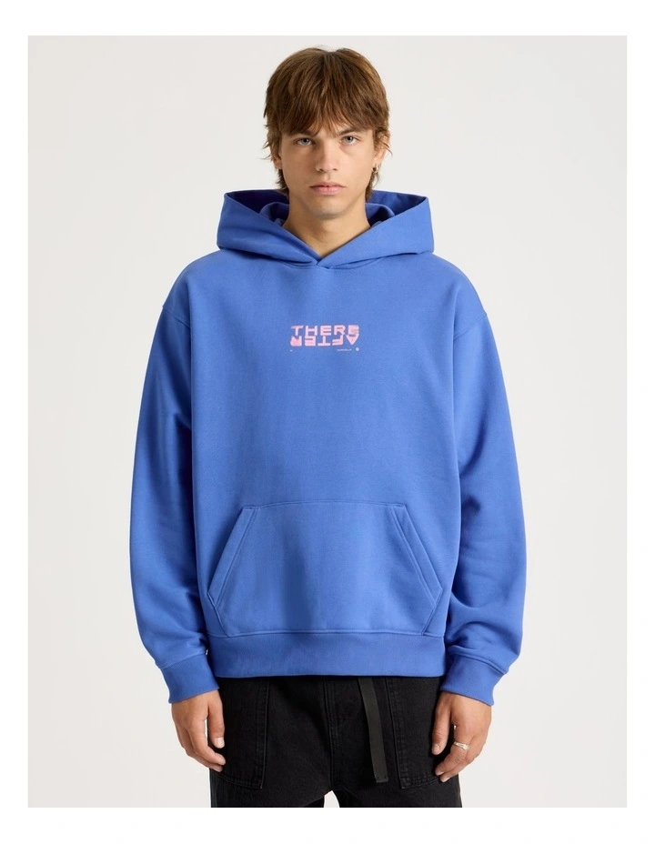 Core Logo Hooded Sweater in Cobalt image 1