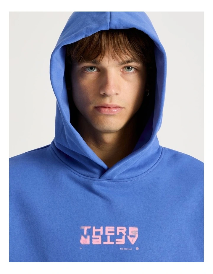 Core Logo Hooded Sweater in Cobalt image 2