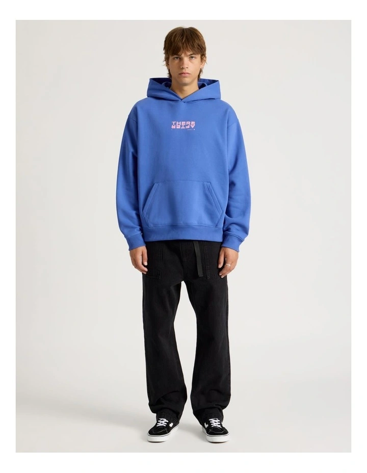 Core Logo Hooded Sweater in Cobalt image 3