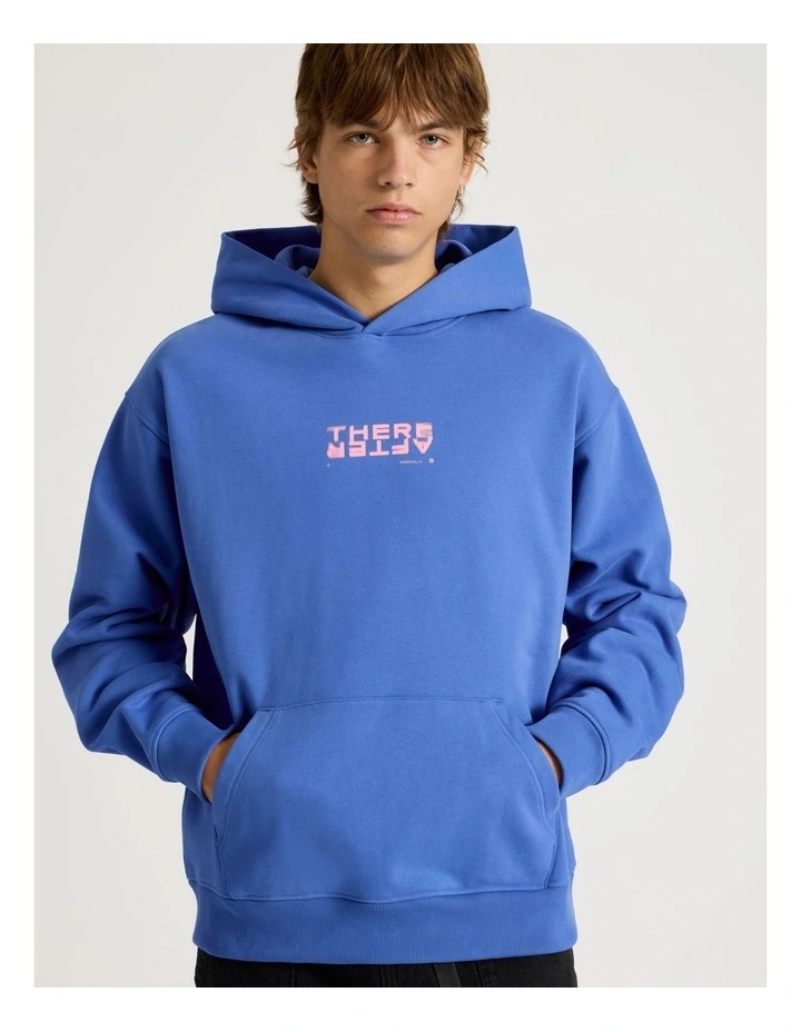 Core Logo Hooded Sweater in Cobalt image 4