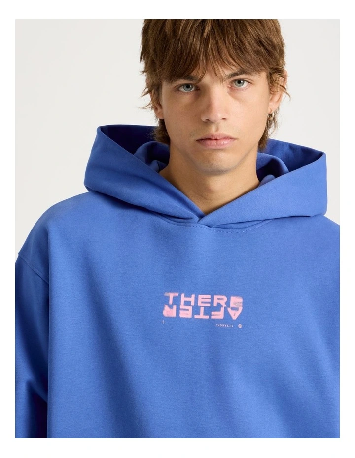 Core Logo Hooded Sweater in Cobalt image 5
