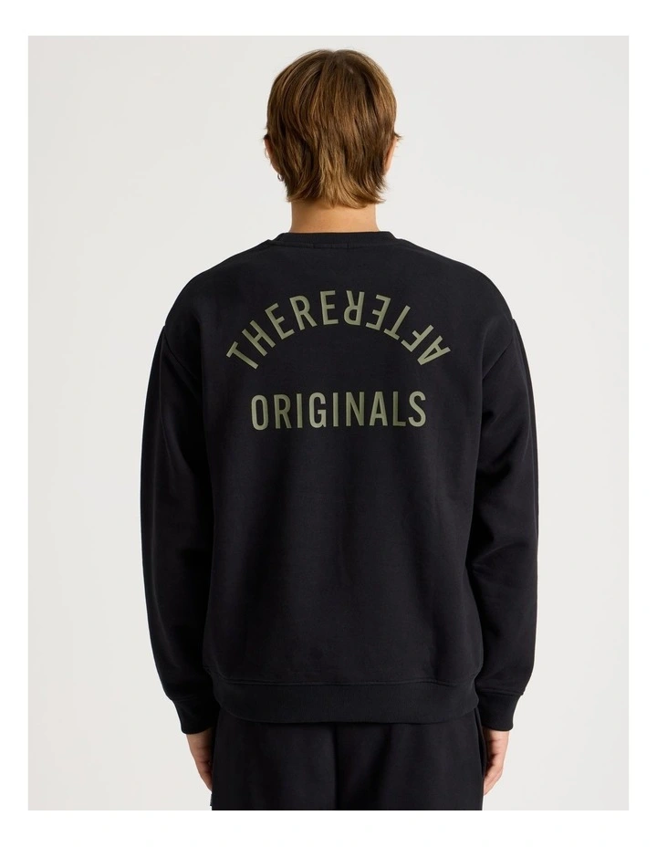 Core Logo Crew Sweater in Black image 6