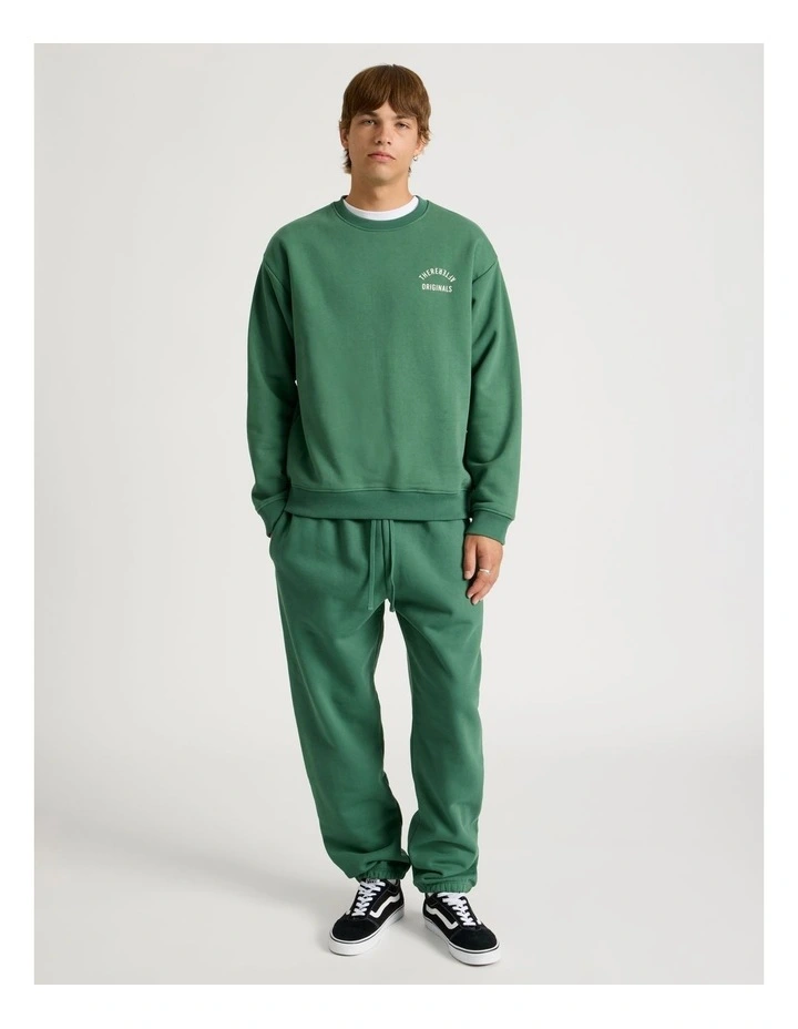 Core Logo Crew Sweater in Forest image 3