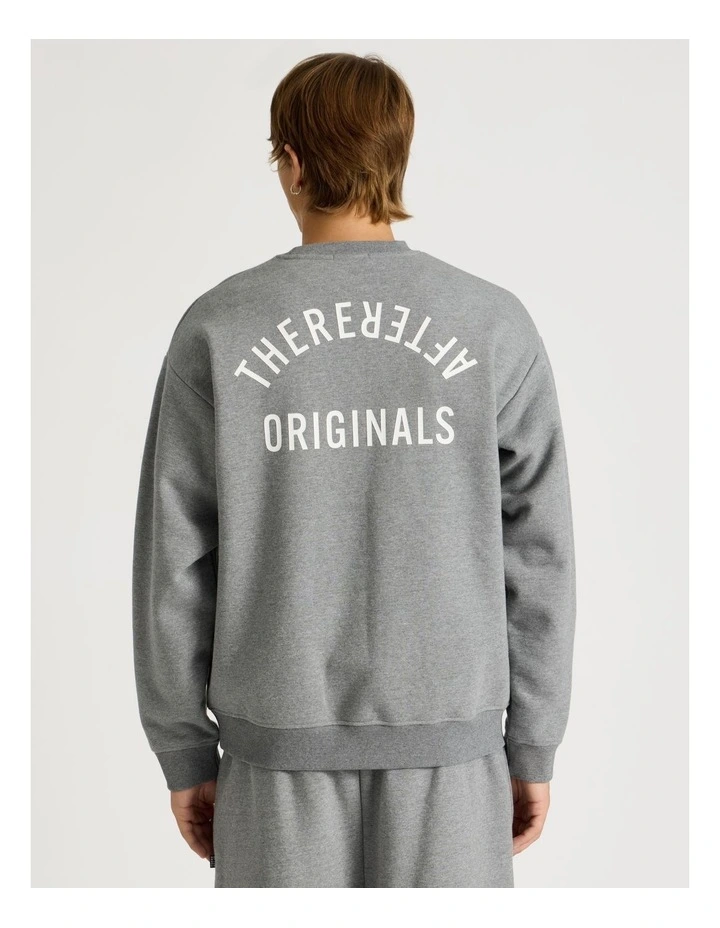 Core Logo Crew Sweater in Grey image 5