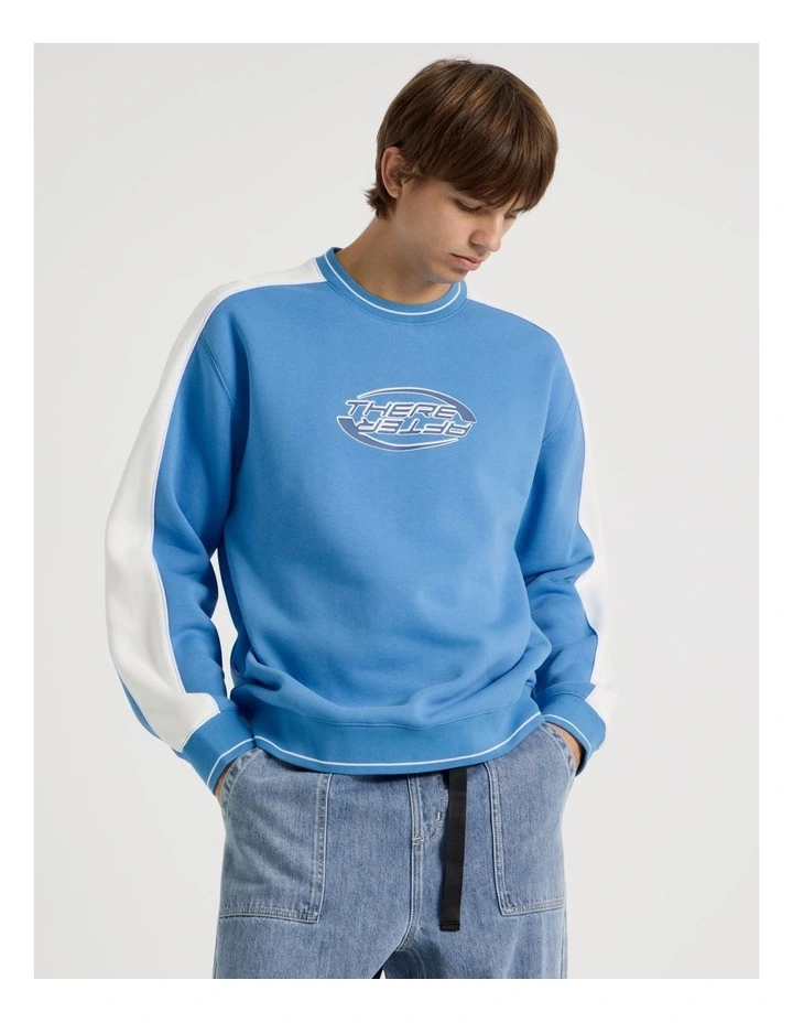 Retro Crew Sweat in Blue image 1
