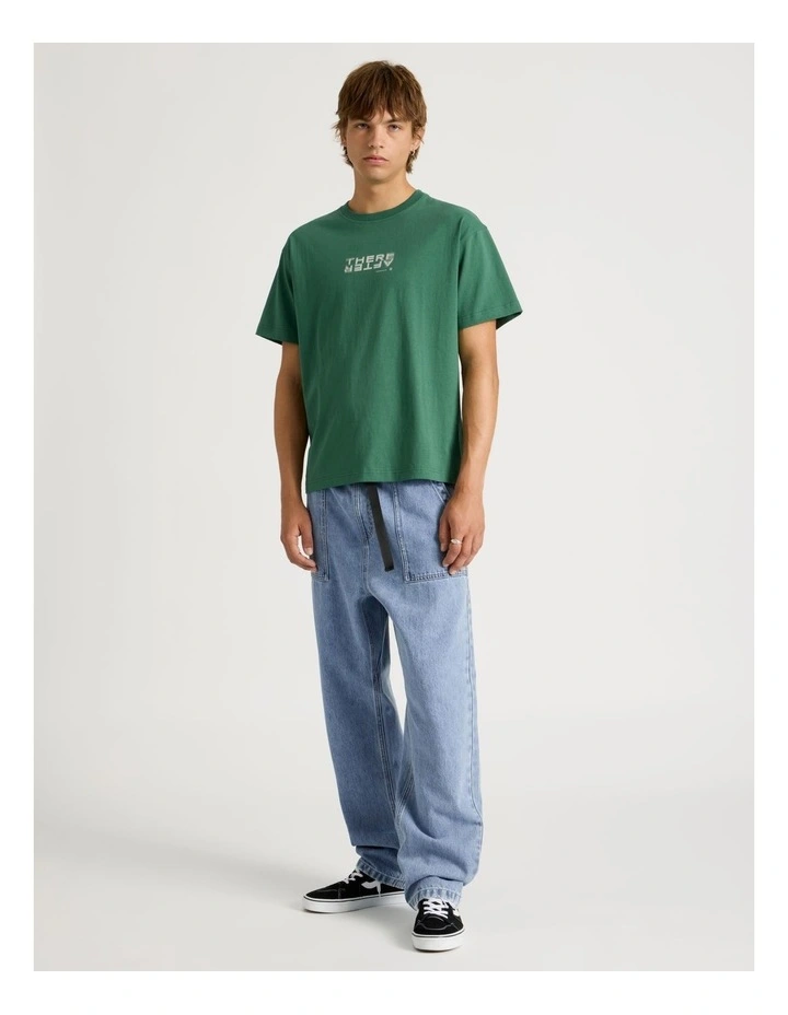 Core Logo Boxy Fit Short Sleeve Tee in Forest image 3