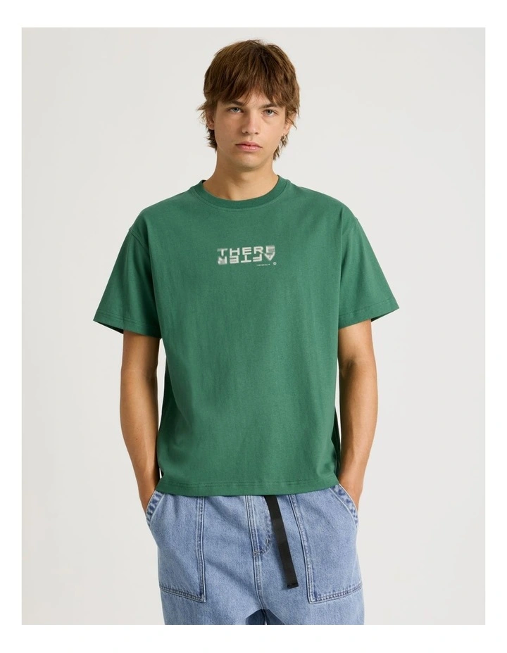 Core Logo Boxy Fit Short Sleeve Tee in Forest image 4