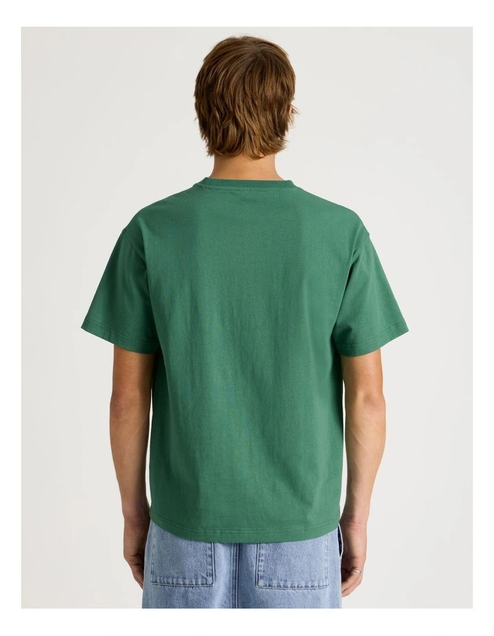 Core Logo Boxy Fit Short Sleeve Tee in Forest image 5