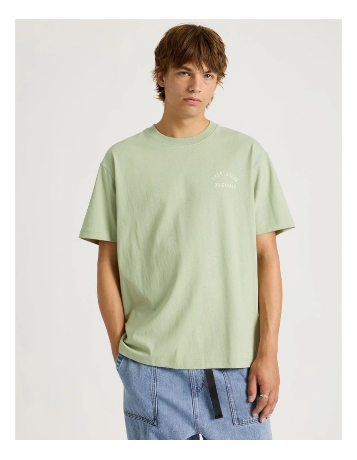 Core Logo Oversized Short Sleeve Tee in Green image 1