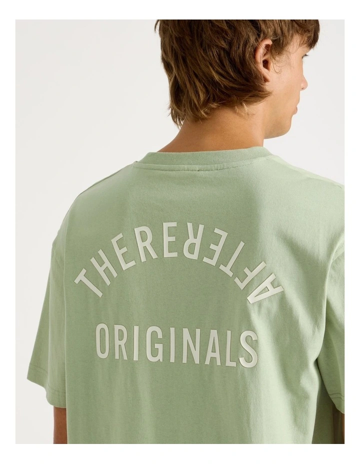 Core Logo Oversized Short Sleeve Tee in Green image 2