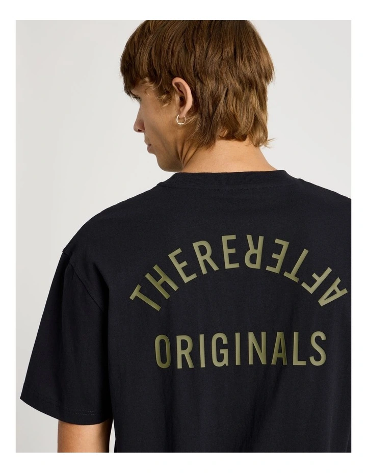 Core Logo Oversized Short Sleeve Tee in Black image 1