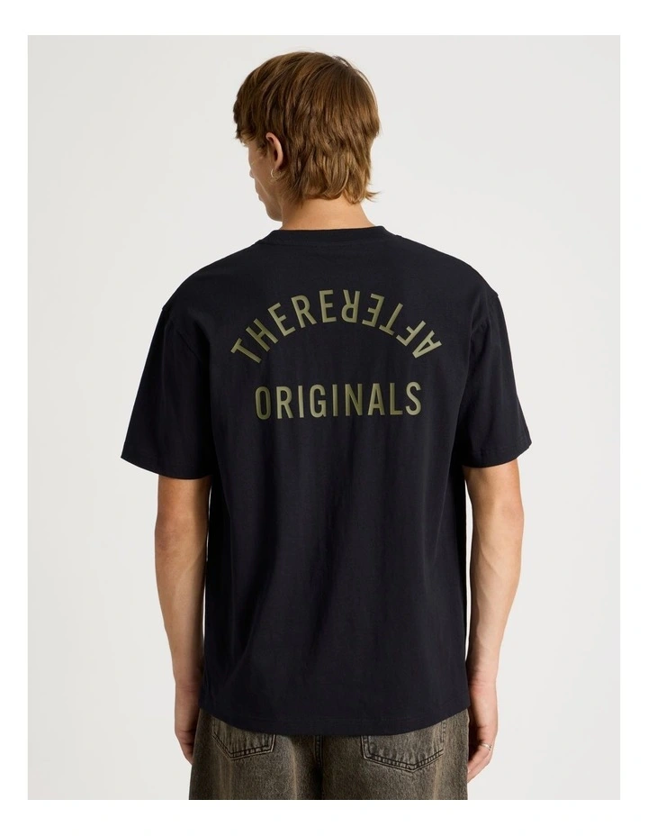 Core Logo Oversized Short Sleeve Tee in Black image 4