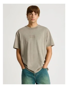 Garment Dye Short Sleeve Tee in Sand