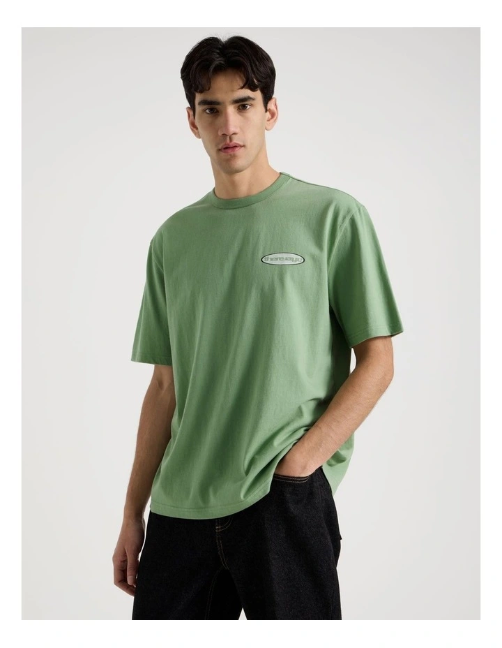 Logo Short Sleeve Tee in Sage image 3
