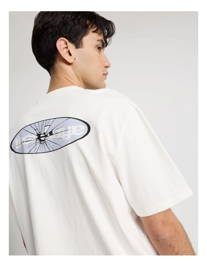 Logo Short Sleeve Tee in White image 2