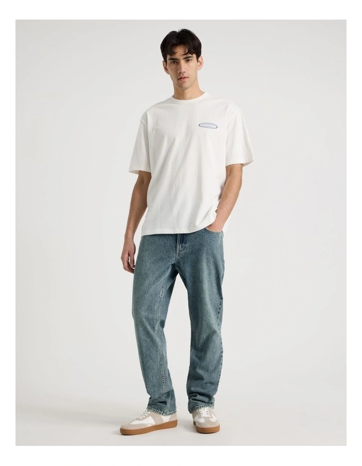 Logo Short Sleeve Tee in White image 3