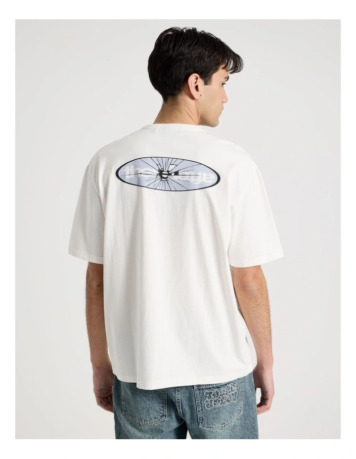 Logo Short Sleeve Tee in White image 5