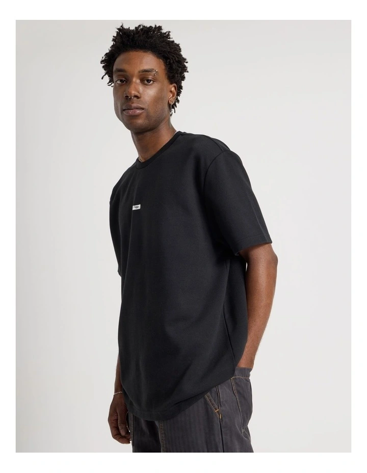 Heavy Weight Short Sleeve Tee in Black image 4