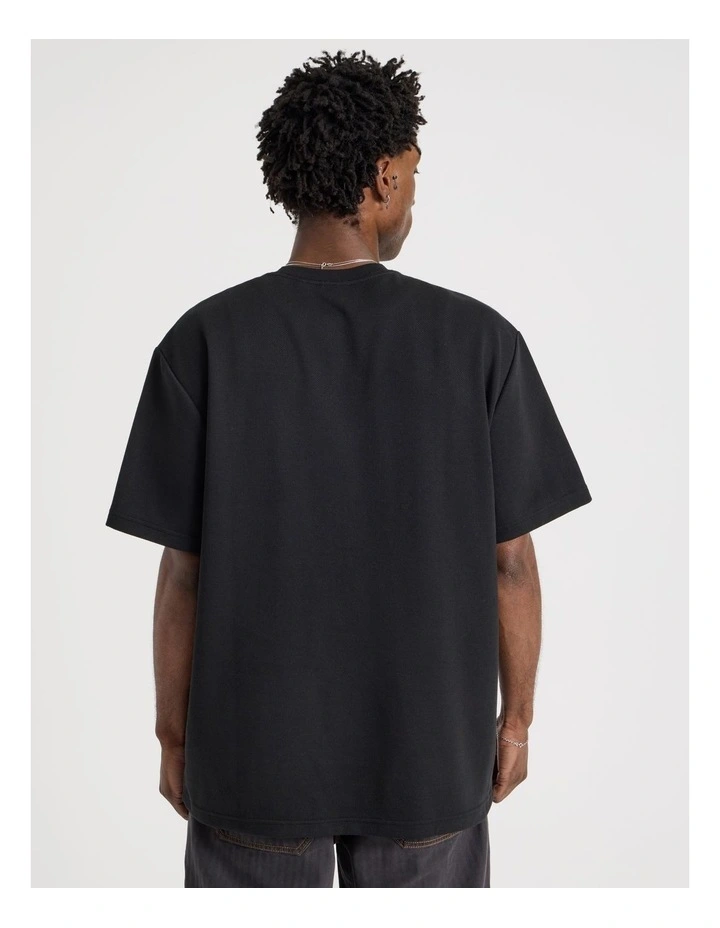 Heavy Weight Short Sleeve Tee in Black image 6