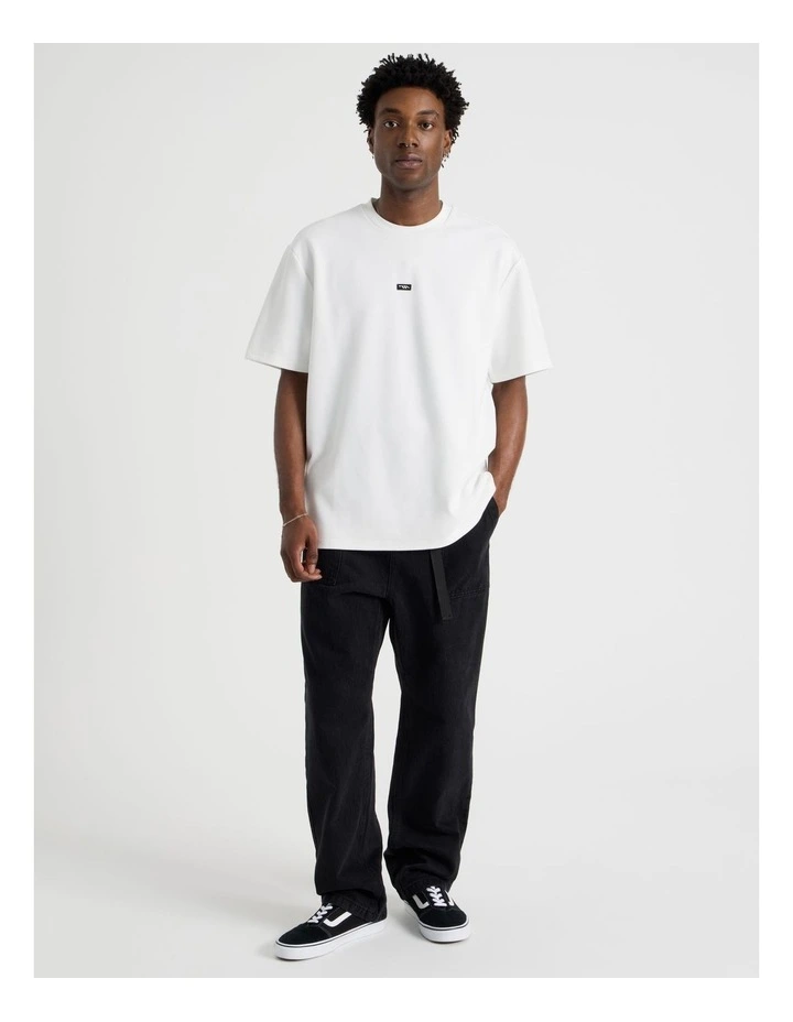 Heavy Weight Short Sleeve Tee in White image 3