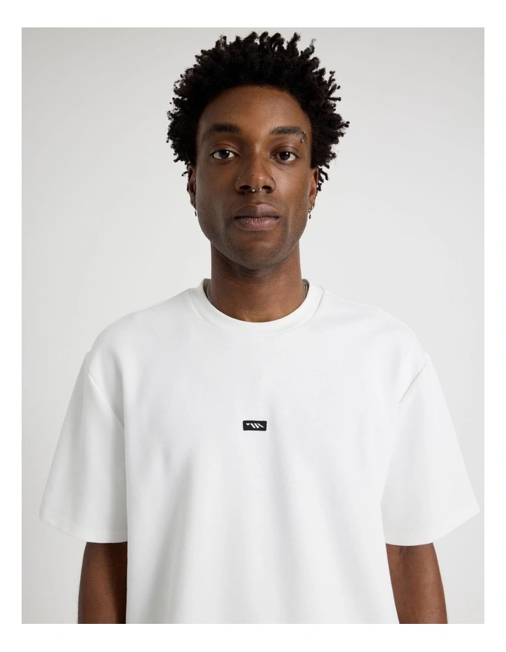 Heavy Weight Short Sleeve Tee in White image 4