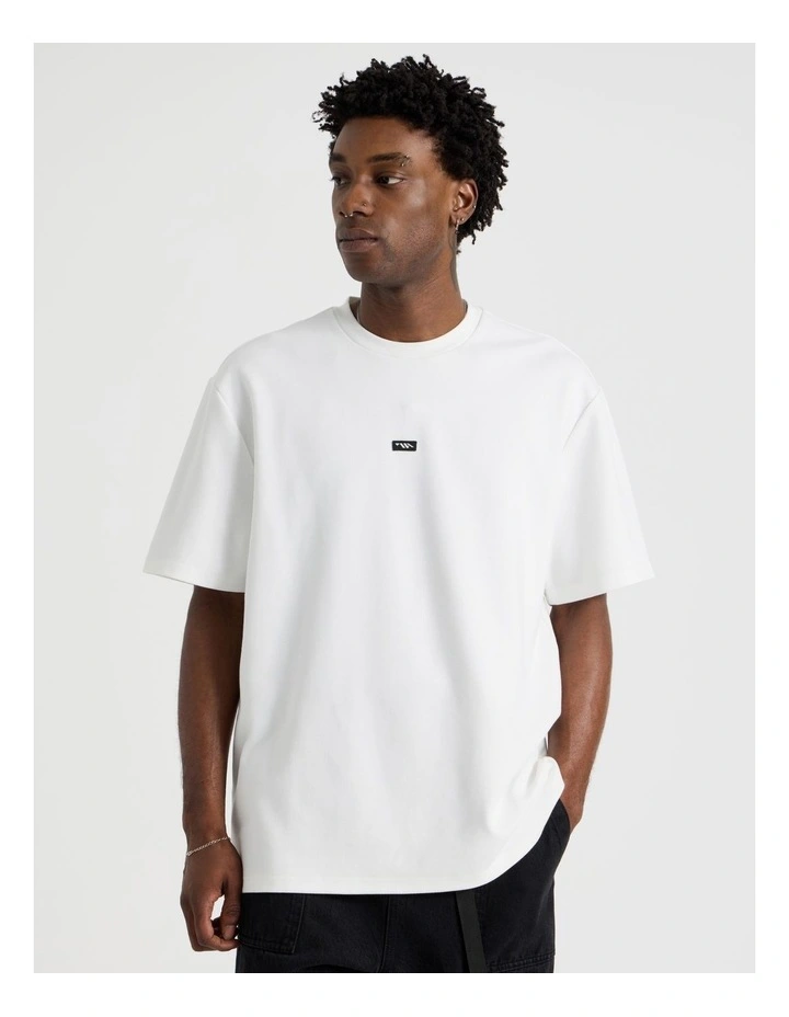 Heavy Weight Short Sleeve Tee in White image 5