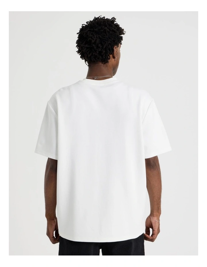 Heavy Weight Short Sleeve Tee in White image 6