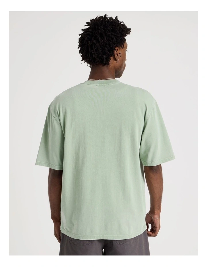 Oversized Snow Wash Skulls Short Sleeve Tee in Sage image 6