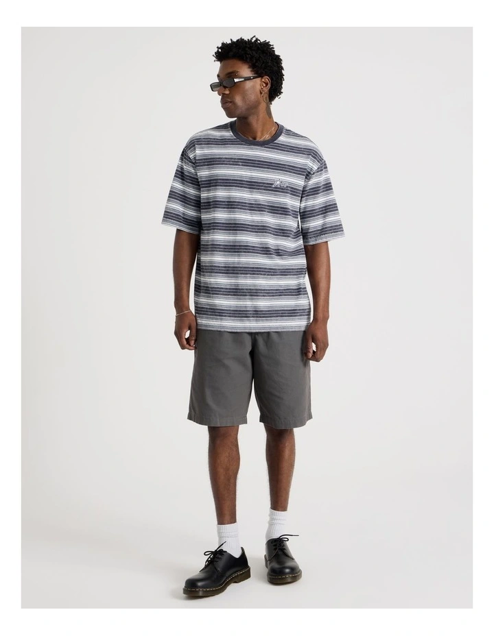 Skater Stripe Short Sleeve Tee in Blue image 3