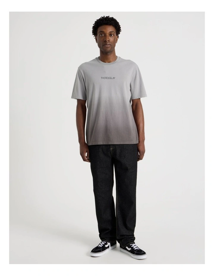 Ombre Short Sleeve Tee in Charcoal image 4