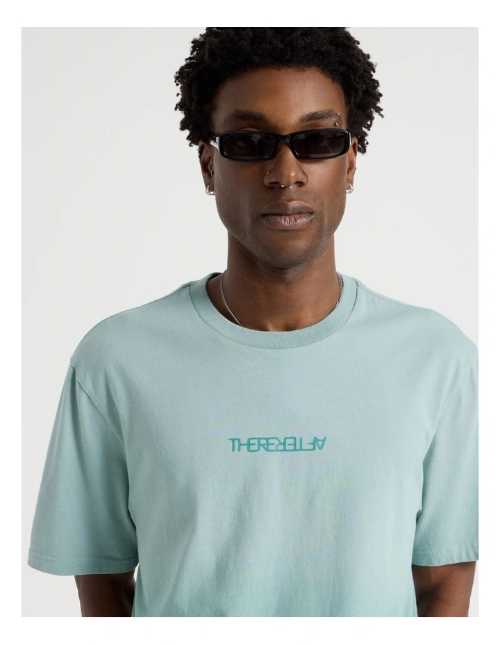 Ombre Short Sleeve Tee in Teal image 3